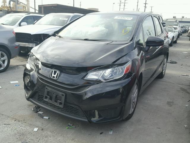 JHMGK5H58GS006339 - 2016 HONDA FIT LX BLACK photo 2