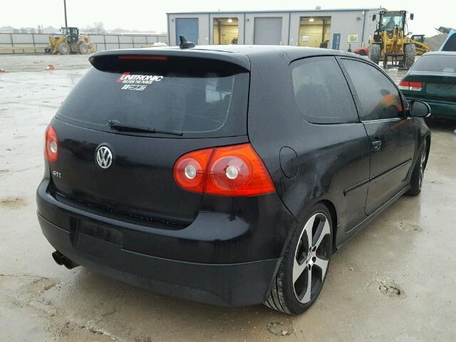 WVWFV71K29W069027 - 2009 VOLKSWAGEN GTI BLACK photo 4