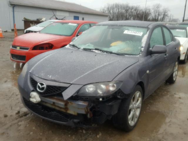 JM1BK32F481105474 - 2008 MAZDA 3 I GRAY photo 2