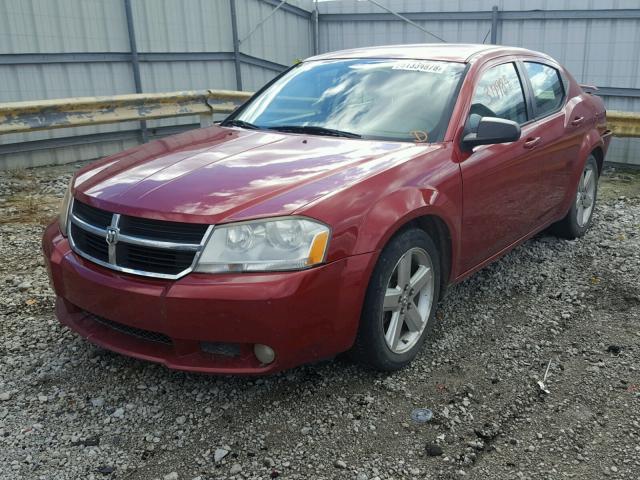 1B3LC56R28N103279 - 2008 DODGE AVENGER SX RED photo 2