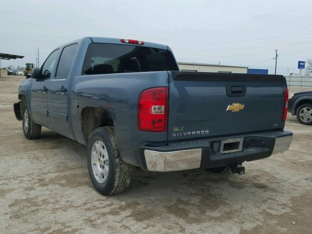 3GCRCSE02AG140731 - 2010 CHEVROLET SILVERADO BLUE photo 3