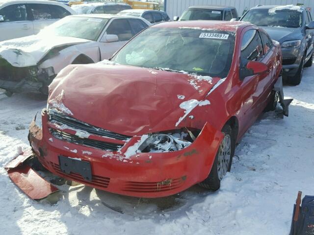 1G1AD1F50A7201609 - 2010 CHEVROLET COBALT 1LT RED photo 2