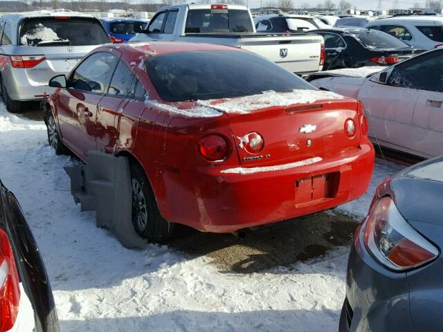 1G1AD1F50A7201609 - 2010 CHEVROLET COBALT 1LT RED photo 3