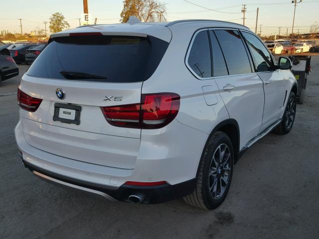 5UXKR0C51F0P07315 - 2015 BMW X5 XDRIVE3 WHITE photo 4