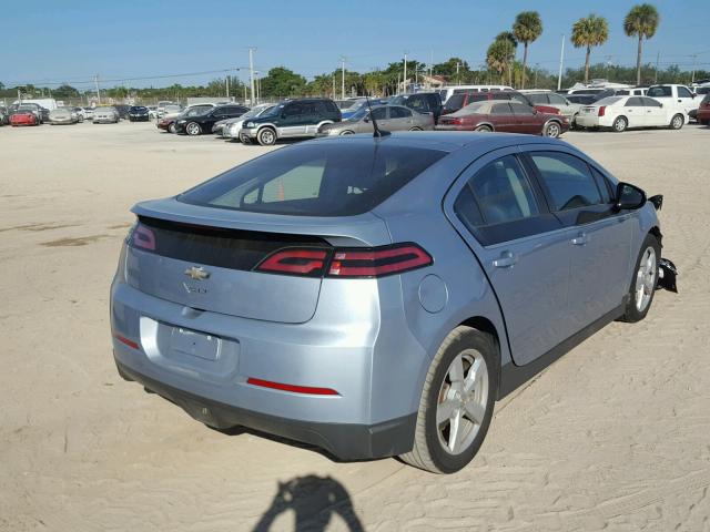 1G1RD6E41EU131179 - 2014 CHEVROLET VOLT BLUE photo 4