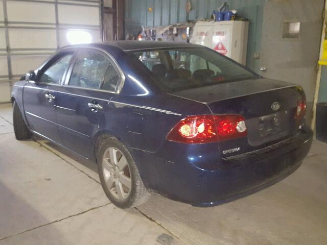 KNAGE123265054860 - 2006 KIA OPTIMA LX BLUE photo 3