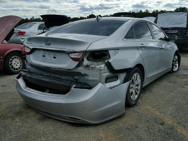 5NPEB4AC8BH076751 - 2011 HYUNDAI SONATA GLS SILVER photo 4