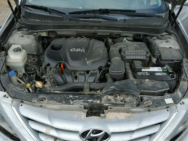 5NPEB4AC8BH076751 - 2011 HYUNDAI SONATA GLS SILVER photo 7