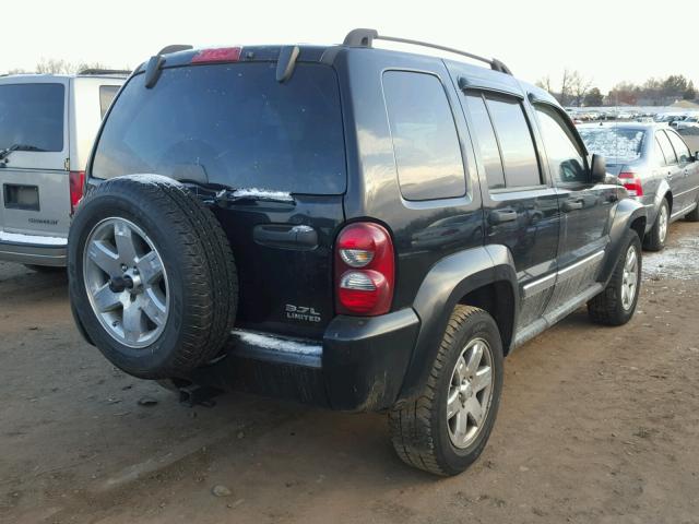 1J4GL58K46W152503 - 2006 JEEP LIBERTY LI BLACK photo 4