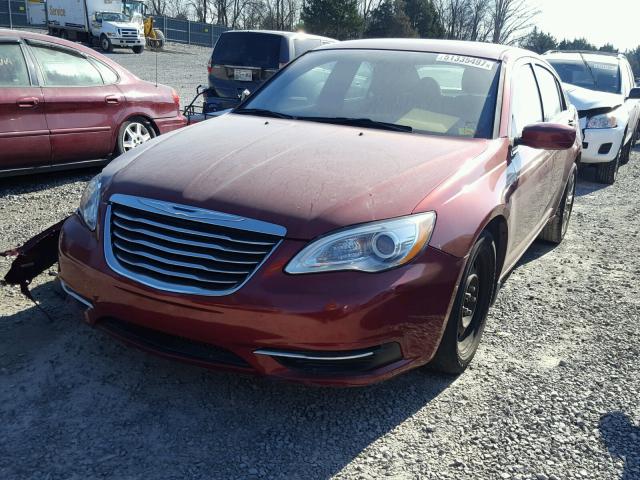 1C3CCBAG7EN152366 - 2014 CHRYSLER 200 LX RED photo 2