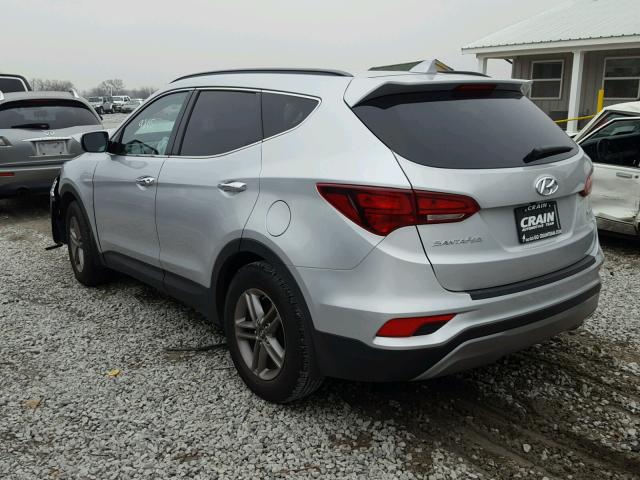 5XYZU3LB9HG444073 - 2017 HYUNDAI SANTA FE S SILVER photo 3