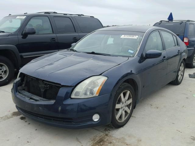 1N4BA41EX4C888631 - 2004 NISSAN MAXIMA SE BLUE photo 2