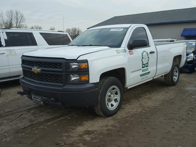 1GCNKPEH9EZ379851 - 2014 CHEVROLET SILVERADO WHITE photo 2