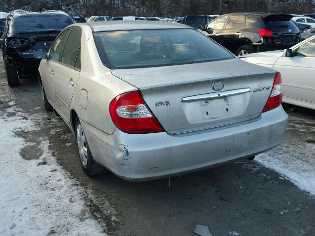 4T1BE32K72U505387 - 2002 TOYOTA CAMRY LE GRAY photo 3