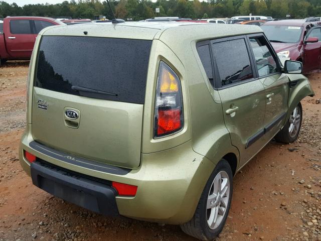 KNDJT2A23B7234246 - 2011 KIA SOUL + GREEN photo 4