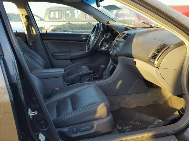 1HGCM665X5A079896 - 2005 HONDA ACCORD EX GRAY photo 5