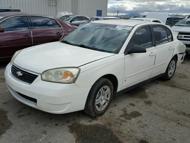 1G1ZS58F07F238776 - 2007 CHEVROLET MALIBU LS WHITE photo 2