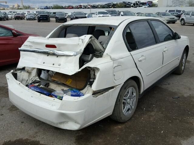 1G1ZS58F07F238776 - 2007 CHEVROLET MALIBU LS WHITE photo 4