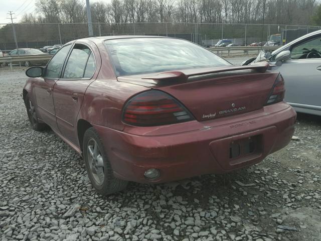 1G2NG52E83C160285 - 2003 PONTIAC GRAND AM S 栗色 照片 3