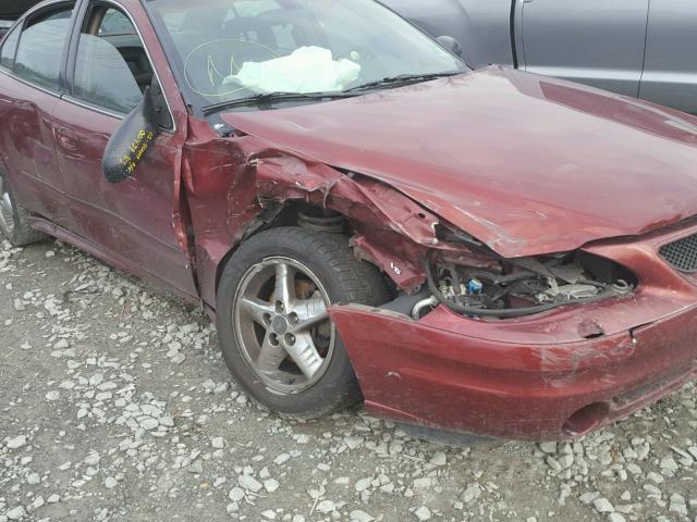 1G2NG52E83C160285 - 2003 PONTIAC GRAND AM S MAROON photo 9