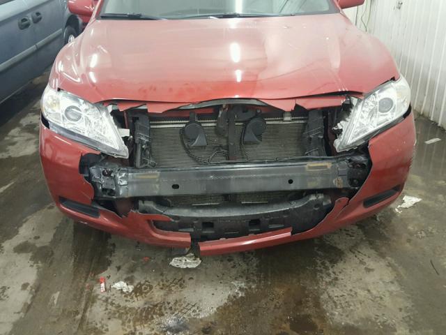 4T4BE46K48R016749 - 2008 TOYOTA CAMRY CE RED photo 9