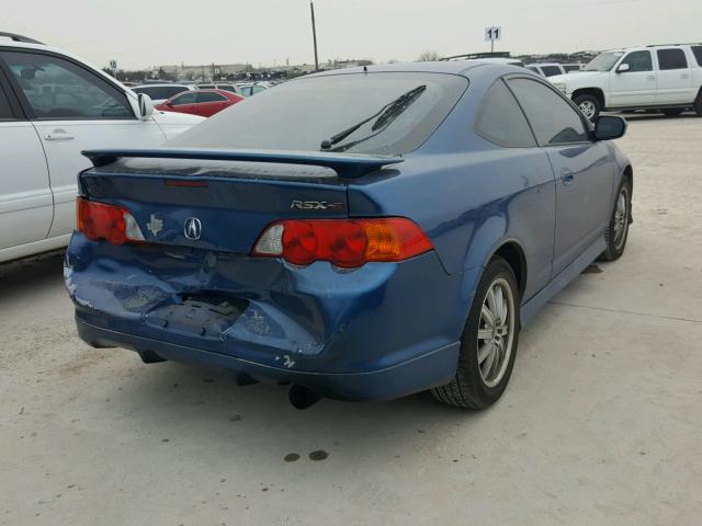 JH4DC53033C006460 - 2003 ACURA RSX TYPE-S BLUE photo 4