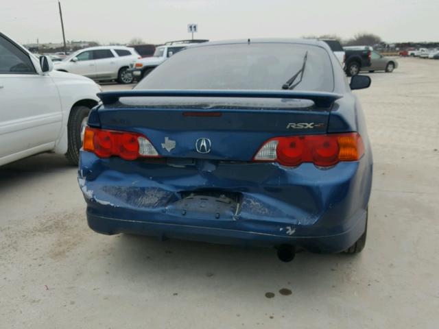 JH4DC53033C006460 - 2003 ACURA RSX TYPE-S BLUE photo 9