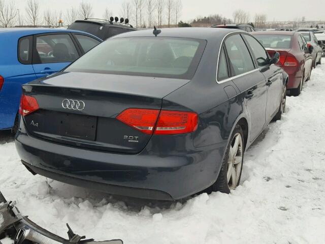 WAUFFCFL8AN009719 - 2010 AUDI A4 PREMIUM GRAY photo 4