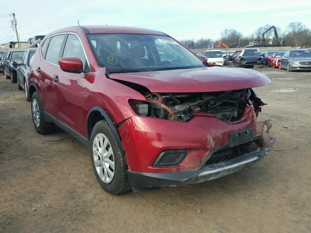 5N1AT2MV2GC739713 - 2016 NISSAN ROGUE S BURGUNDY photo 1