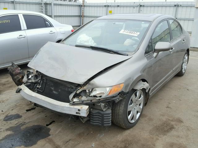 1HGFA168X6L045580 - 2006 HONDA CIVIC EX GRAY photo 2