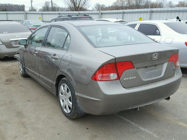 1HGFA168X6L045580 - 2006 HONDA CIVIC EX GRAY photo 3