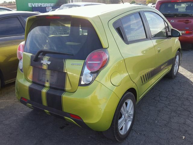 KL8CD6S95DC510132 - 2013 CHEVROLET SPARK 1LT GREEN photo 4