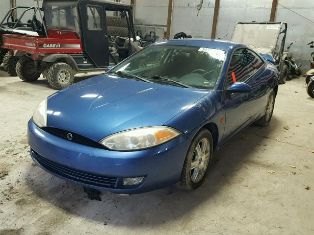 1ZWFT61L915626849 - 2001 MERCURY COUGAR V6 BLUE photo 2