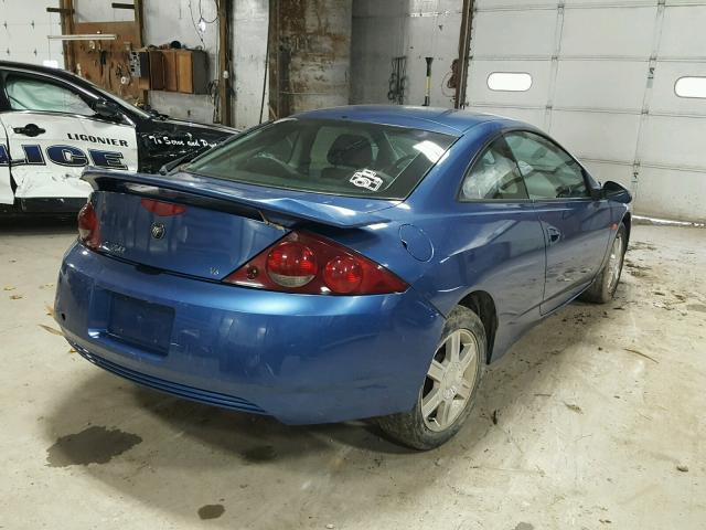 1ZWFT61L915626849 - 2001 MERCURY COUGAR V6 BLUE photo 4