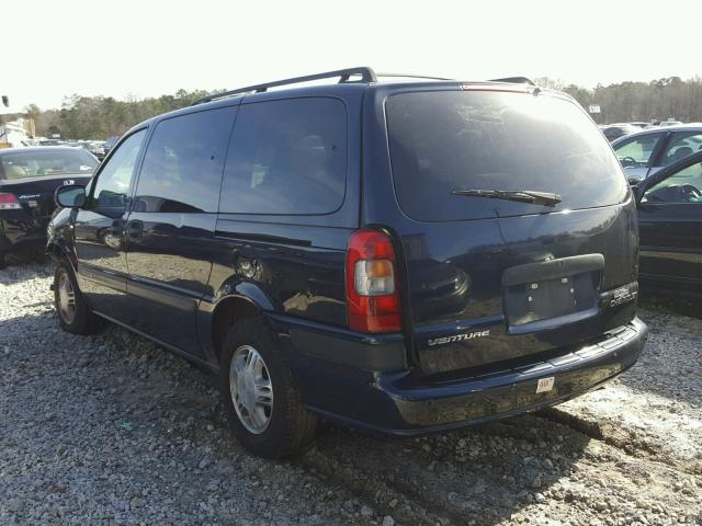 1GNDX03E32D119197 - 2002 CHEVROLET VENTURE BLUE photo 3