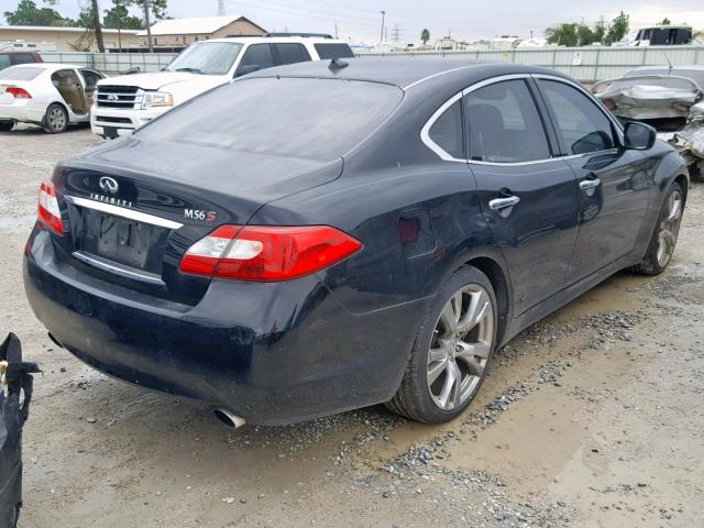 JN1AY1APXBM520574 - 2011 INFINITI M56 BLACK photo 4