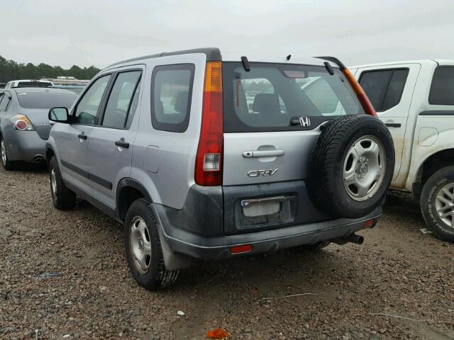 JHLRD684X2C015079 - 2002 HONDA CR-V LX SILVER photo 3