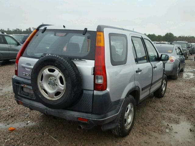 JHLRD684X2C015079 - 2002 HONDA CR-V LX SILVER photo 4