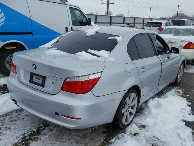 WBANV93518CZ67890 - 2008 BMW 535 XI SILVER photo 4