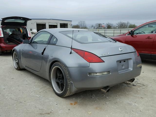 JN1AZ34E73T006708 - 2003 NISSAN 350Z COUPE GRAY photo 3