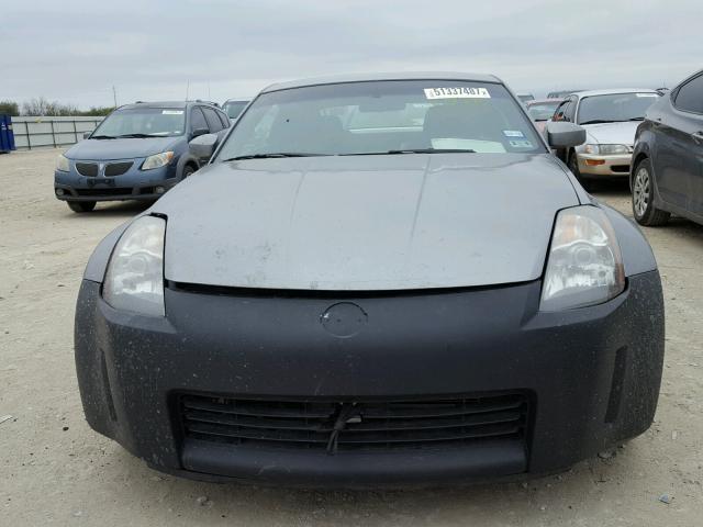 JN1AZ34E73T006708 - 2003 NISSAN 350Z COUPE GRAY photo 9