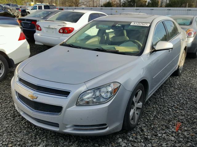 1G1ZC5EU2CF396756 - 2012 CHEVROLET MALIBU 1LT 银色 照片 2