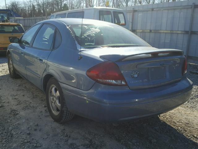 1FAFP53235A133245 - 2005 FORD TAURUS SE BLUE photo 3