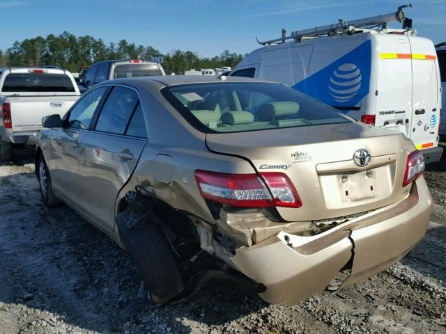 4T1BF3EK0BU147719 - 2011 TOYOTA CAMRY BASE GOLD photo 3