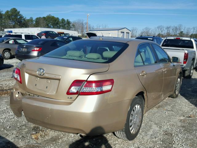 4T1BF3EK0BU147719 - 2011 TOYOTA CAMRY BASE GOLD photo 4