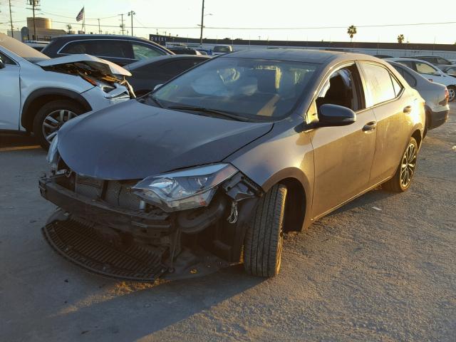 5YFBURHE2GP503806 - 2016 TOYOTA COROLLA L BLUE photo 2