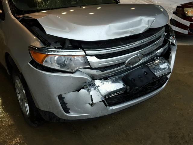 2FMDK3GC9CBA11509 - 2012 FORD EDGE SE SILVER photo 9