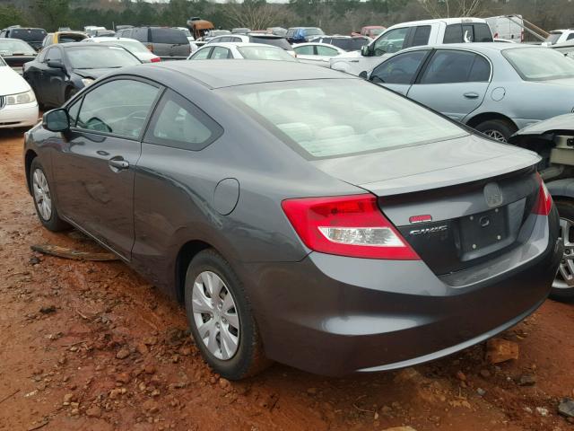 2HGFG3B56CH535397 - 2012 HONDA CIVIC LX GRAY photo 3