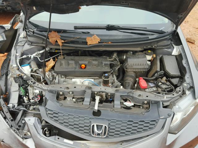 2HGFG3B56CH535397 - 2012 HONDA CIVIC LX GRAY photo 7