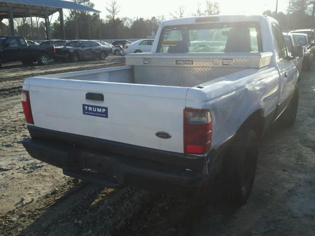 1FTYR10D24PA08065 - 2004 FORD RANGER WHITE photo 4